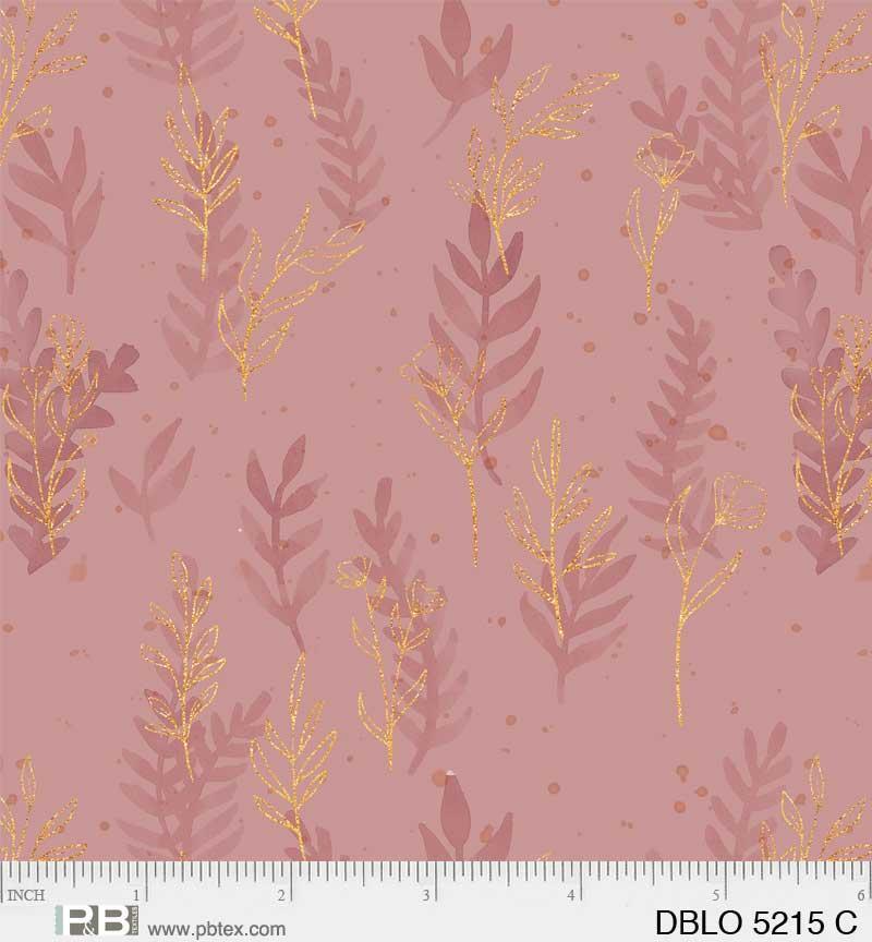 Desert Blooms | Pink Tonal Leaves – Seams Sew Easy