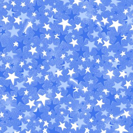 Star Power 108" | Blue w/ Blue Stars