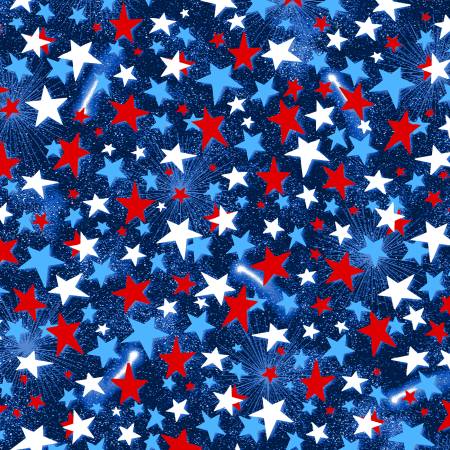 Star Power 108" | Navy w/ Red Stars