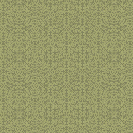 Damask Diamond | Light Basil