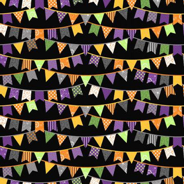 Black Halloween Flags