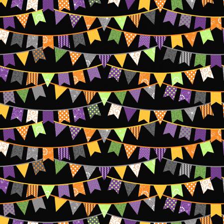 Black Halloween Flags