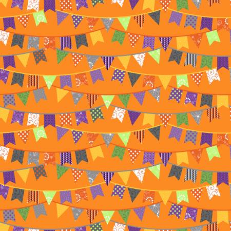 Orange Halloween Flags