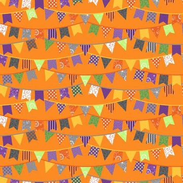 Orange Halloween Flags