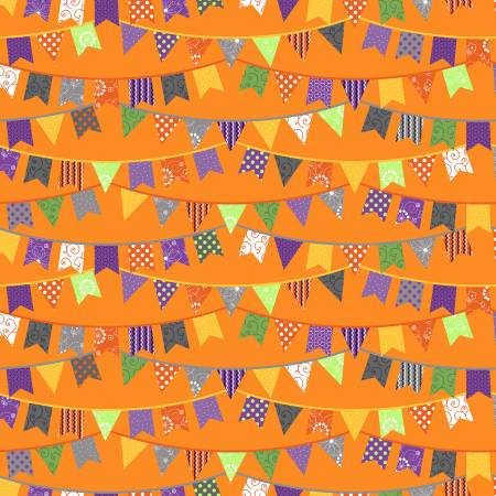 Orange Halloween Flags