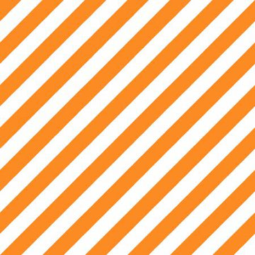 Orange/White Witchy Stripe