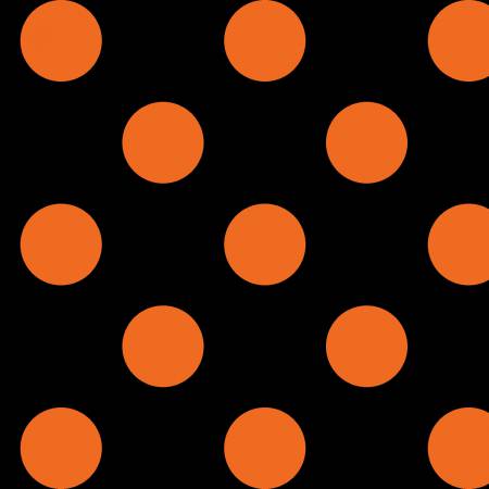 Black/Orange Dots