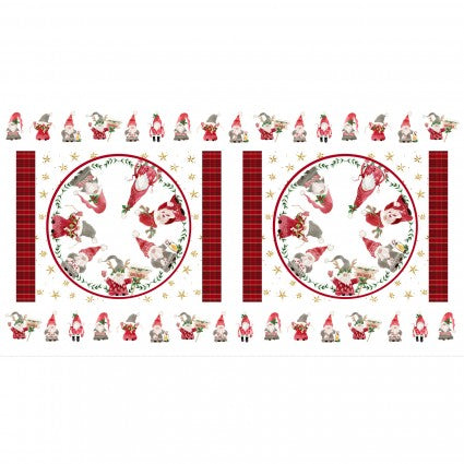 Gnomes Home Tree Farm | Placemat Panel Red