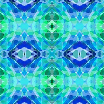 Vibrant Life | Blue Kaleidoscope