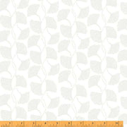 Maker's Collage | White on White Ginkgo Leaves
