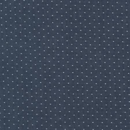 Cotton Chambray Dots | Indigo