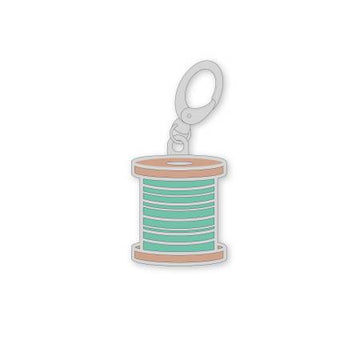 Stitch Sea Glass Spool Charm