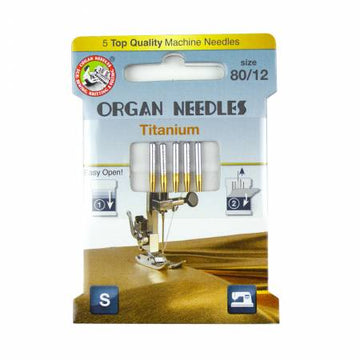 Organ Needles ELx705 Chromium SUK Size 80/12 Eco Pack