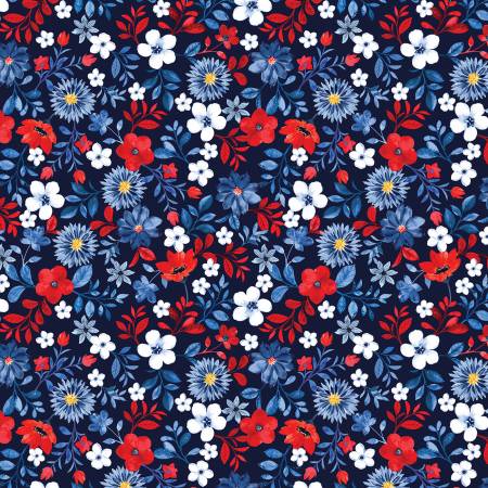 FF&F | Patriotic Flowers - Navy