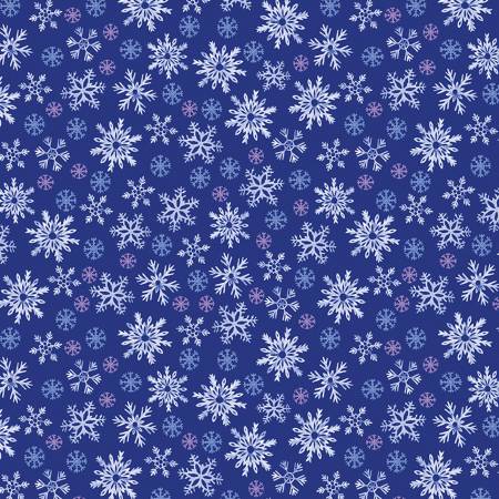 Snowflake Wishes | Wintery Snowflakes - Navy