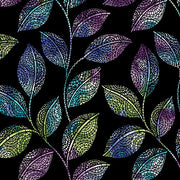Go w/ the Flow | Mosaic Leaves - Black