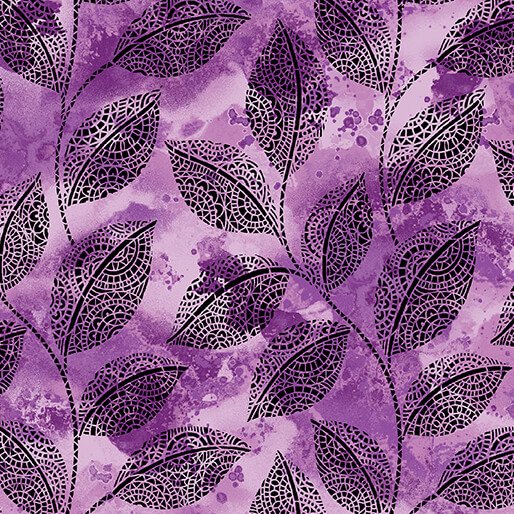 Go w/ the Flow | Mosaic Leaves - Purple