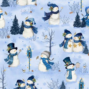 Let It Snow-Man | Scenic Snowmen - Light blue