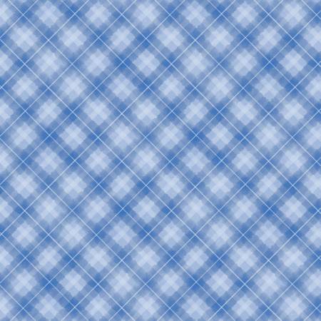 Let It Snow-Man | Plaid - Blue