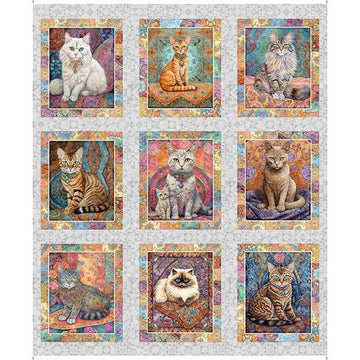 Quilt Room Kitties | Cat Panel