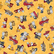 American Heroes Firefighter | Dalmatians & Fire Trucks - Gold