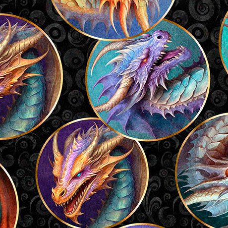 Dragon's Song | Dragon Heads - Charcoal