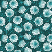 Dahlias at Dusk | Dahlias - Dk Teal