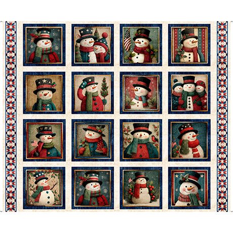 All American Snowman | Picture Patches