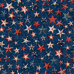 All American Snowman | Stars - Navy
