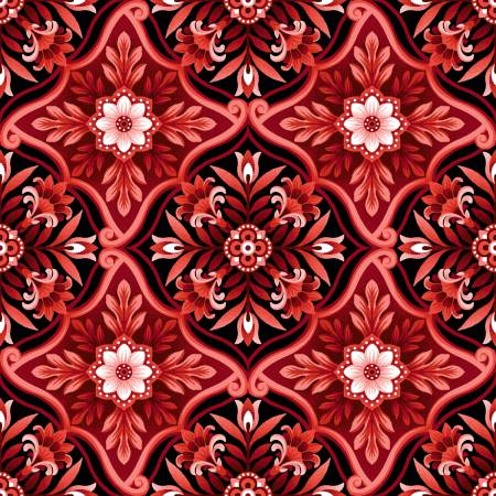 Scarlet's Treasure | Foulard Tiles - Red