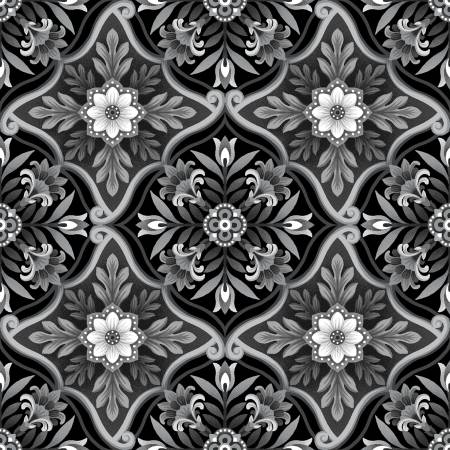 Scarlet's Treasure | Foulard Tiles - Black