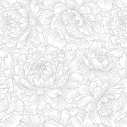 Scarlet's Treasure | Peony Monotone - White/White
