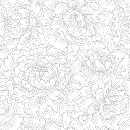 Scarlet's Treasure | Peony Monotone - White/White