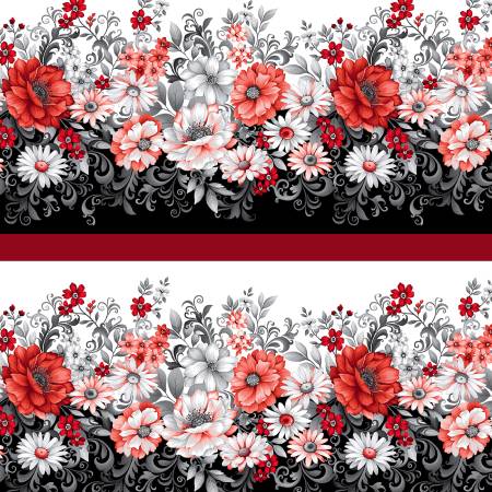 Scarlet's Treasure | Border Stripe - Red/White