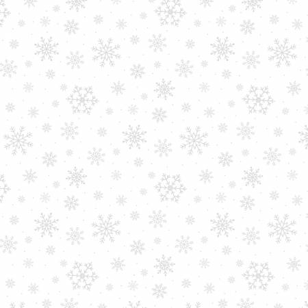 Christmas | White On White Snowflakes All Over