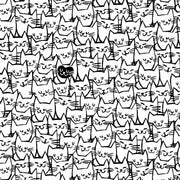 Packed Cats 108" | White