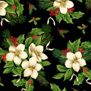 Christmas Blooms | Black - 108"