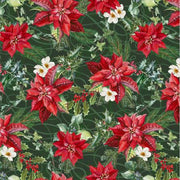 Holiday Splendor | Crimson Blooms - Pine