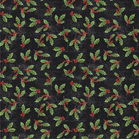 Holiday Splendor | Touch of Holly - Black