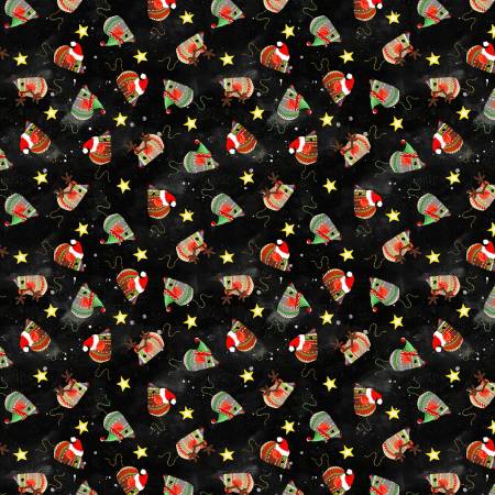 Meowy Christmas | Jolly Mice - Black