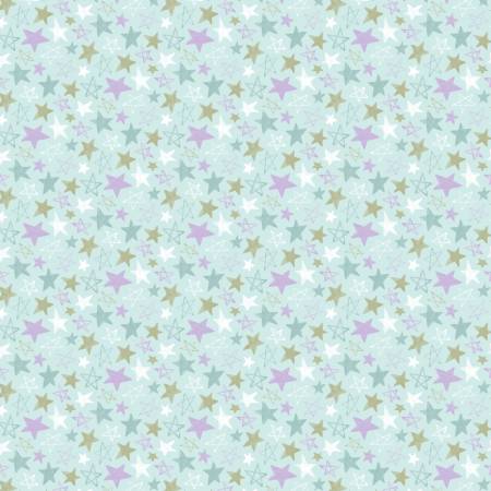 Light Blue Star Doodles