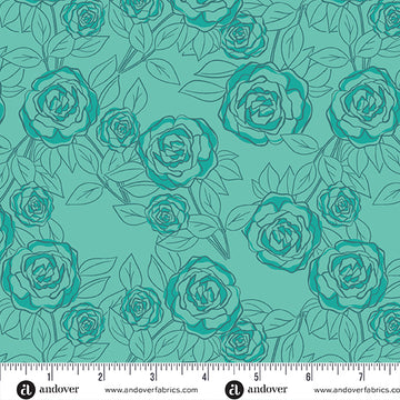 Color Me Pretty | Rose Bloom - Teal