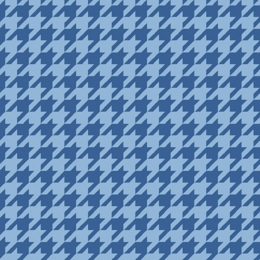 Blue Tonal Houndstooth