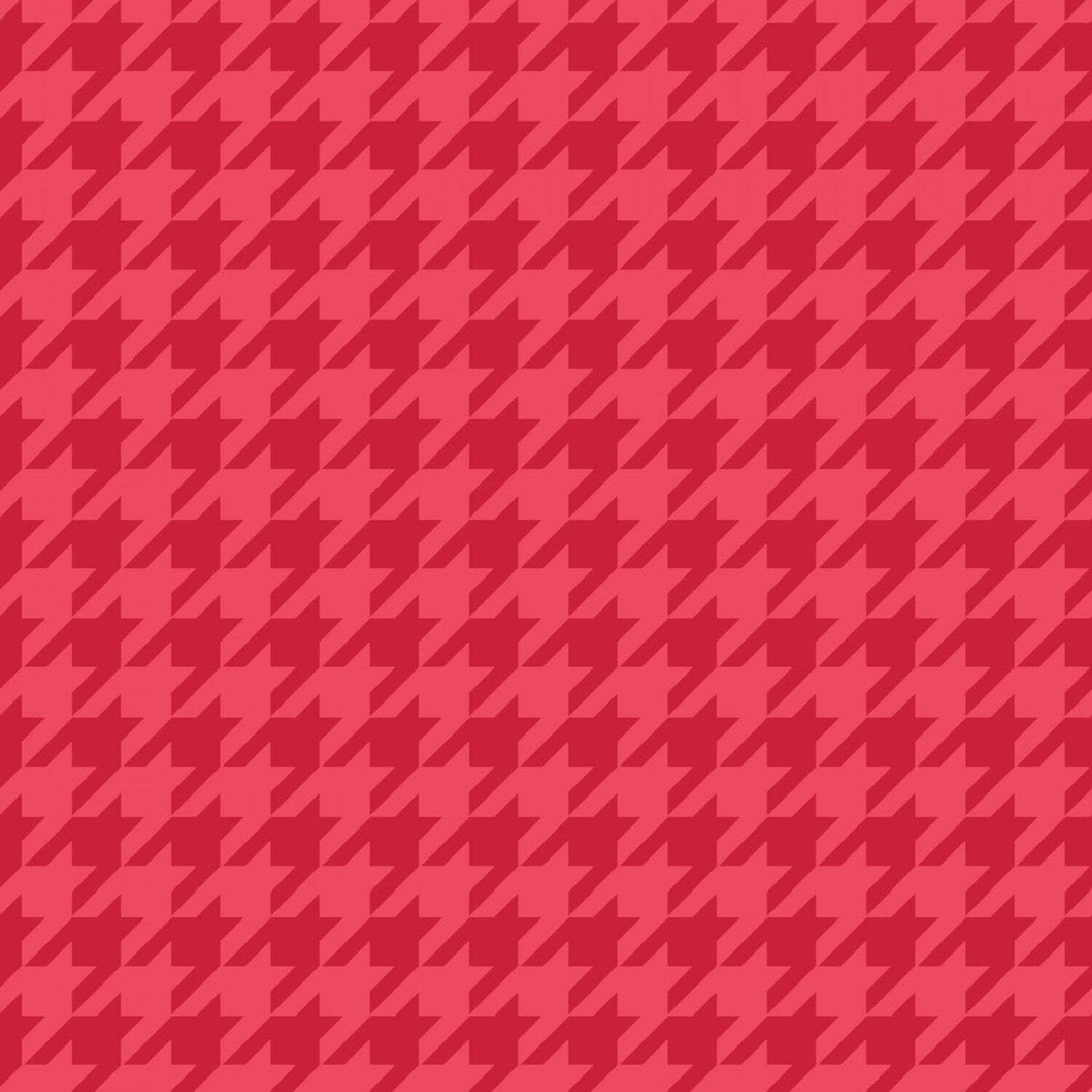 Red Tonal Houndstooth
