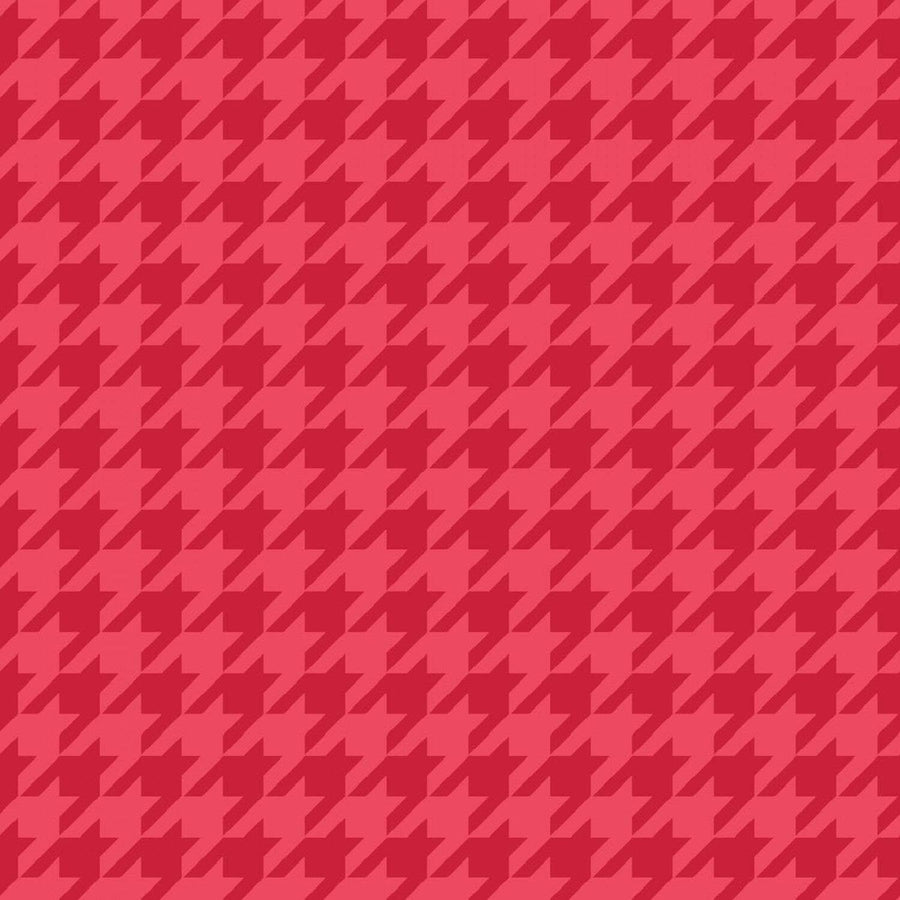 Red Tonal Houndstooth