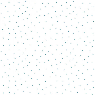 White/Teal Tiny Dots