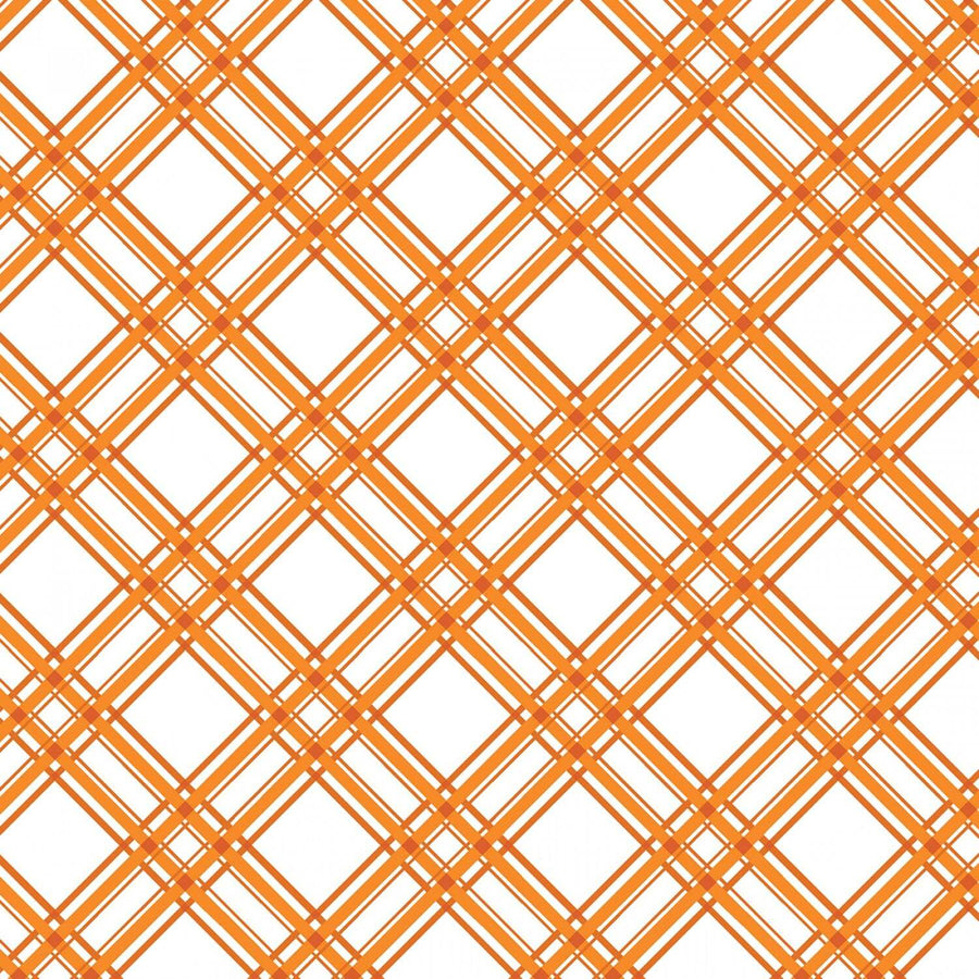 Orange Diagonal Plaid