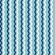 Teal Wavy Stripe