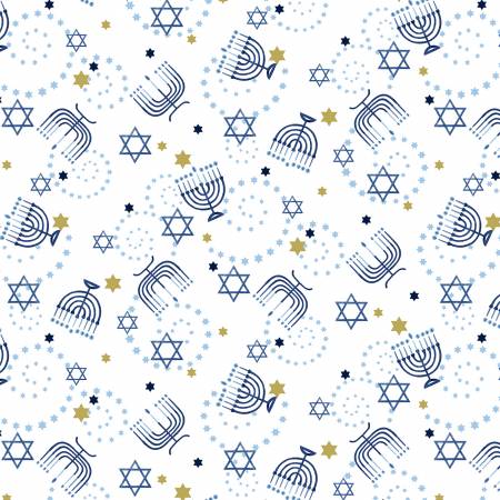 Menorahs All-Overs | White