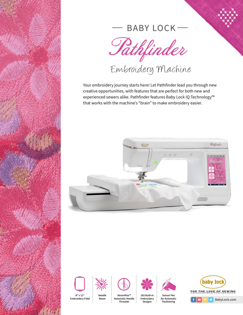 Baby Lock PATHFINDER Features